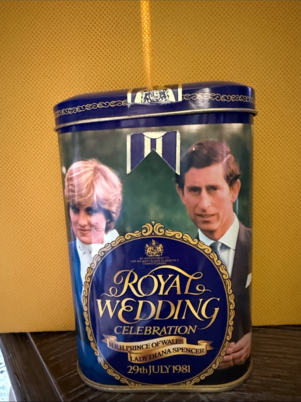 Royal Wedding Celebration Decorative Storage Tin - Blue